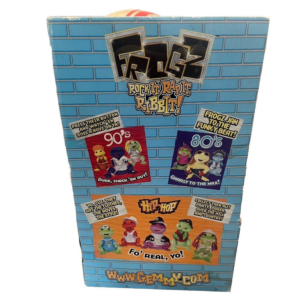 1984 Vintage Gemmy Frogz Rock It Rap It Ribbit I Can’t Drive 55" Figure - Picture 4 of 5